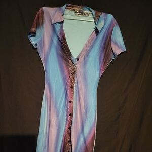 Blue and black mini 👗